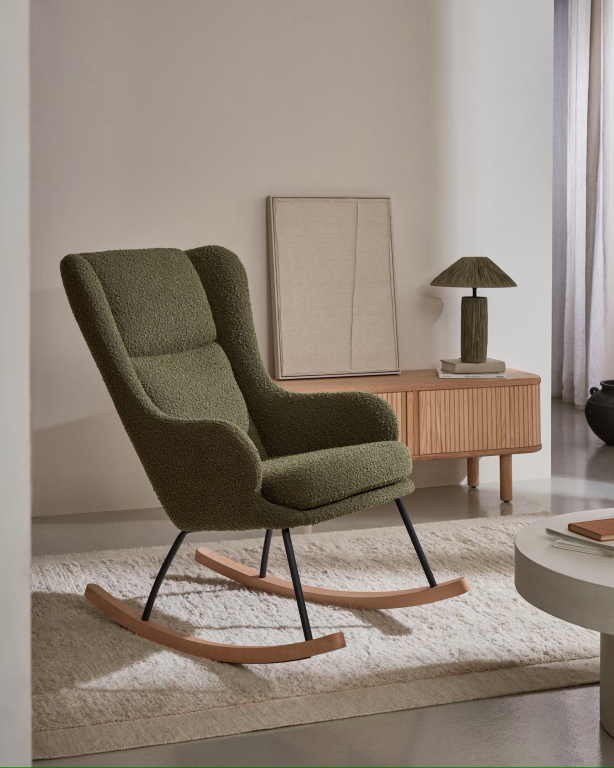 Kave Home Maustin schommelstoel beige