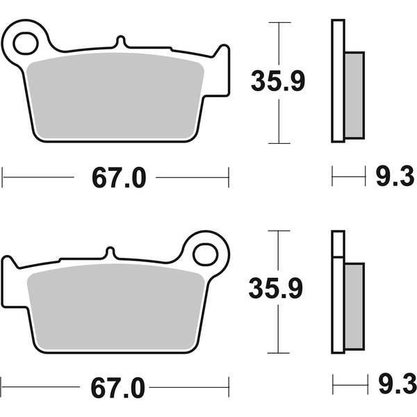SBS - Plaquettes de frein 790CS