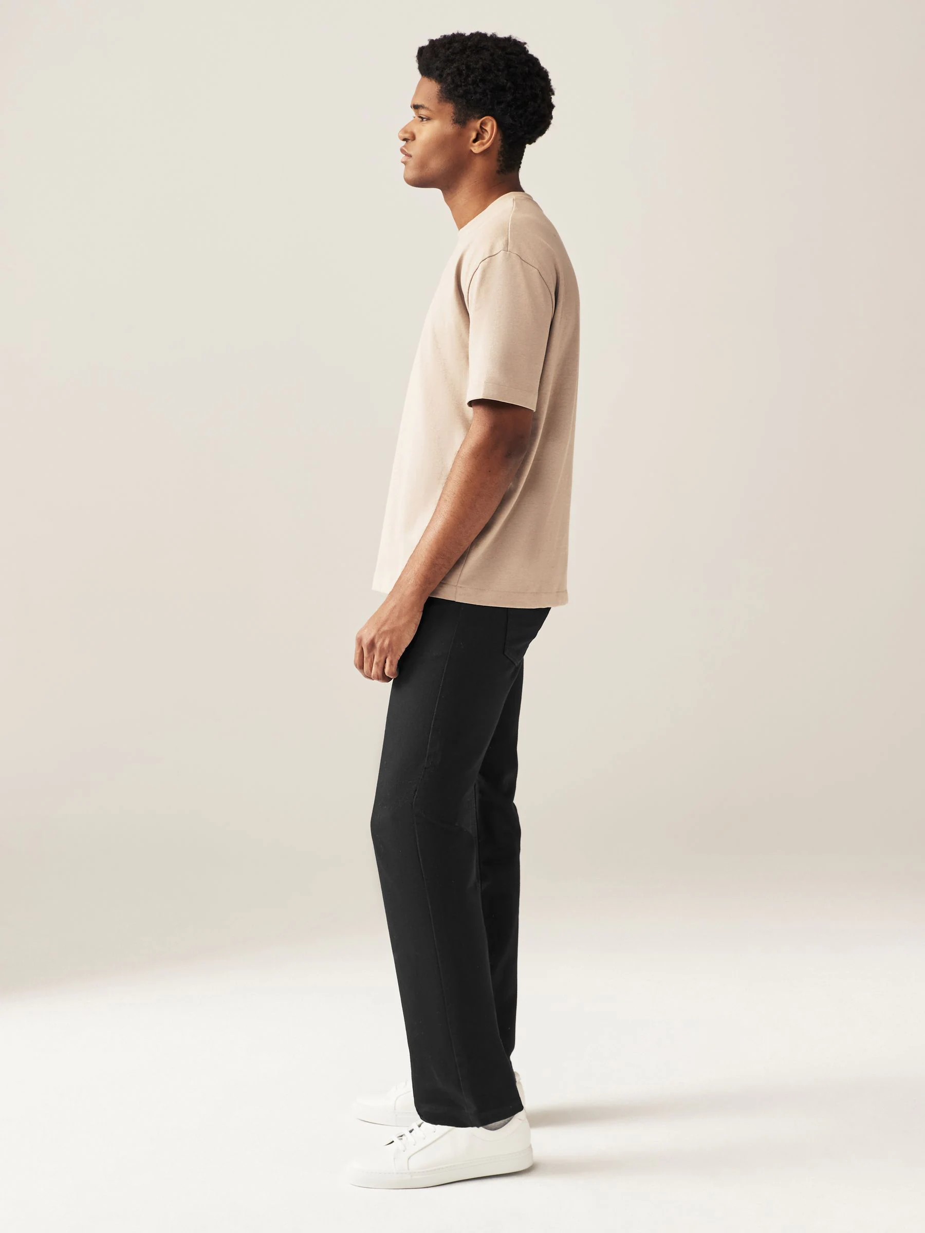 Effen zwart - Rechte, klassieke jeans met stretch