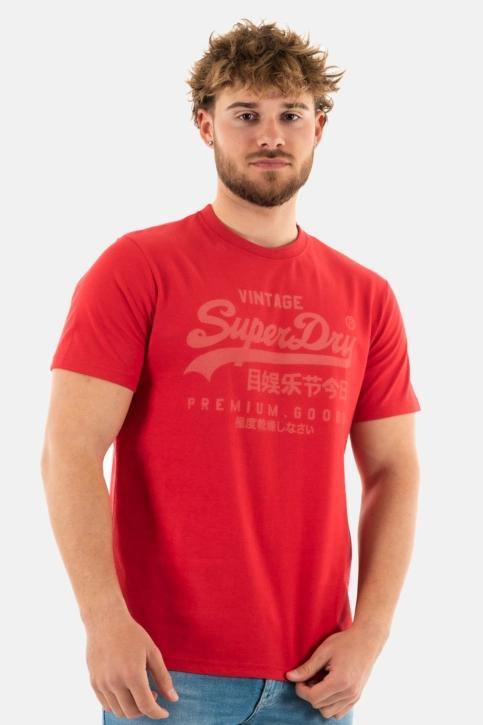 Tee shirt superdry classic vl heritage 9qz ferra red marl