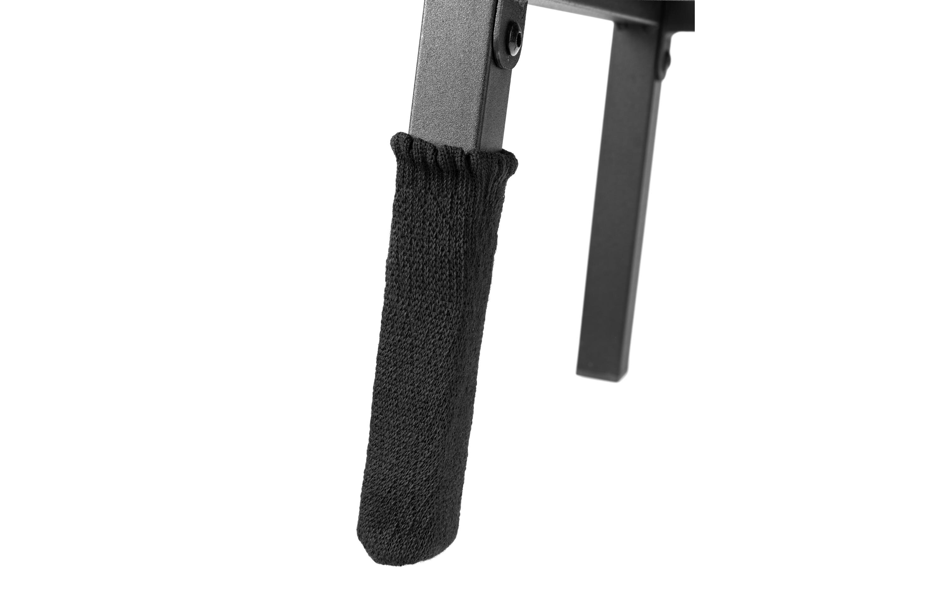 Bodenschoner 4er Set, SchwarzStuhlsocken für Tisch- und Stuhlbeine