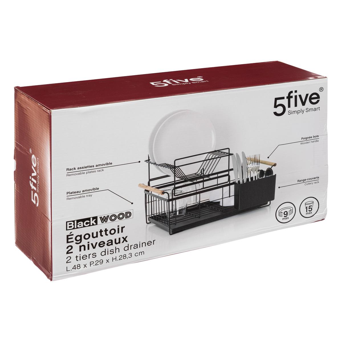 EGOUTTOIR 2 NIVEAUX METAL BLACKWOOD