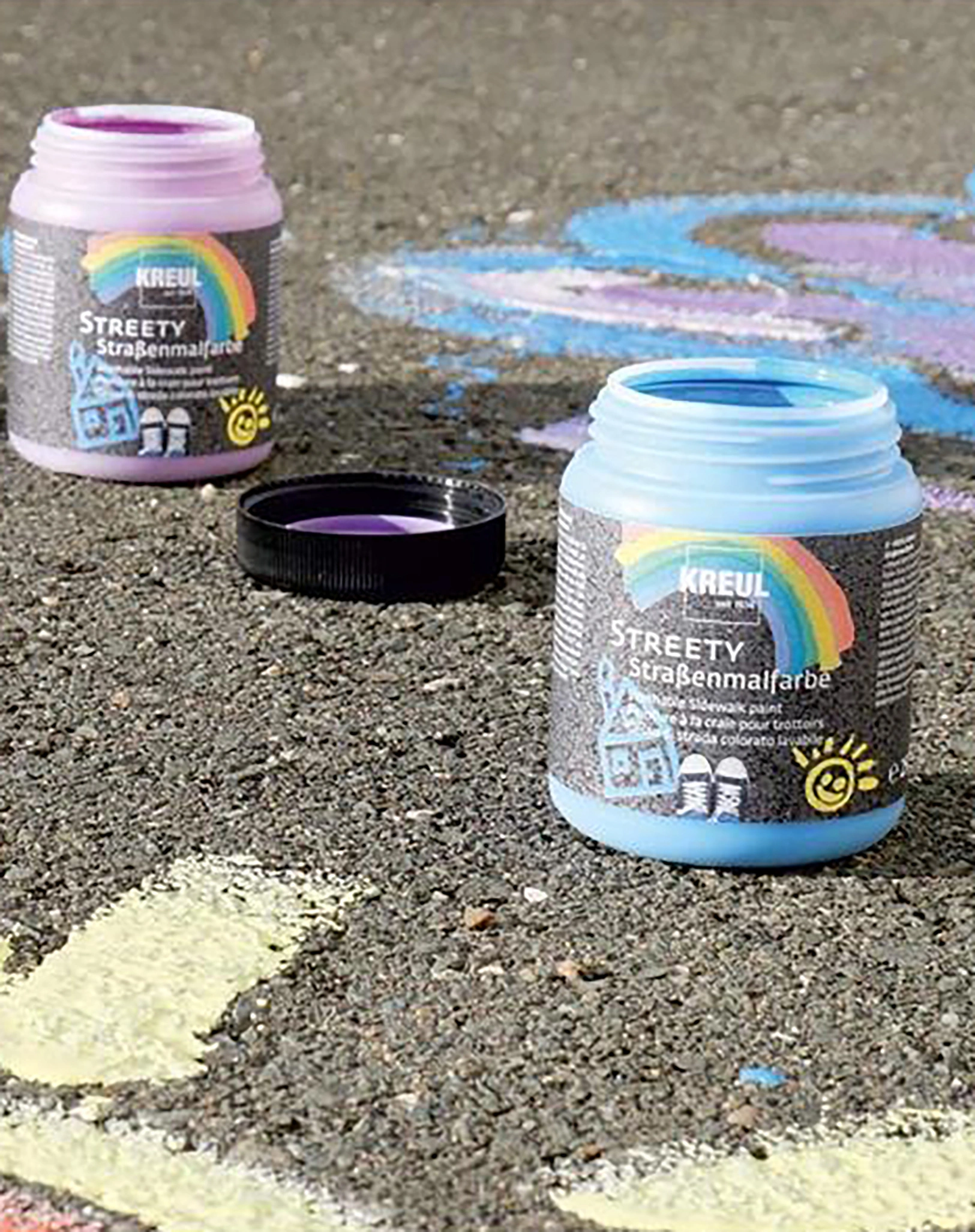 Straßenmalfarbe STREETY (200ml) 6er-Set