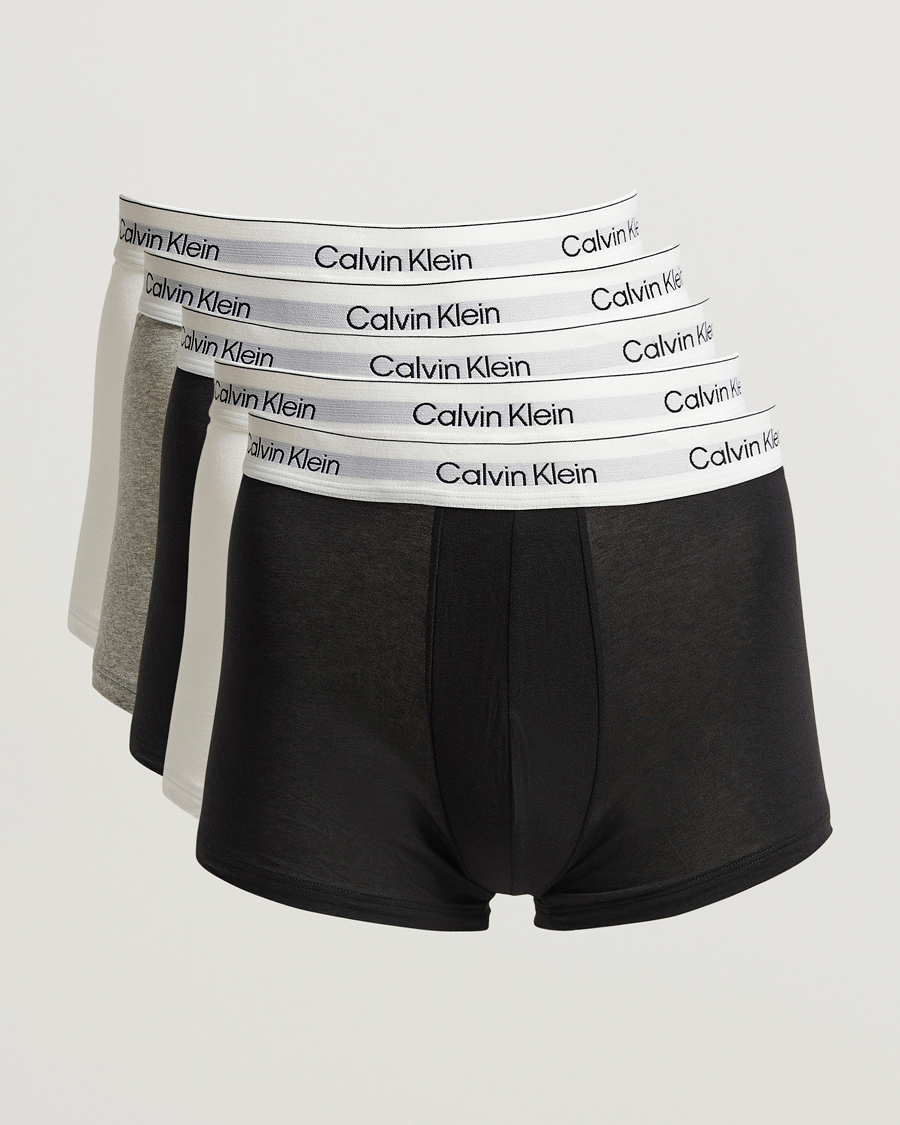 Calvin Klein 5-Pack Icon Cotton Stretch Trunk Black/White/Grey