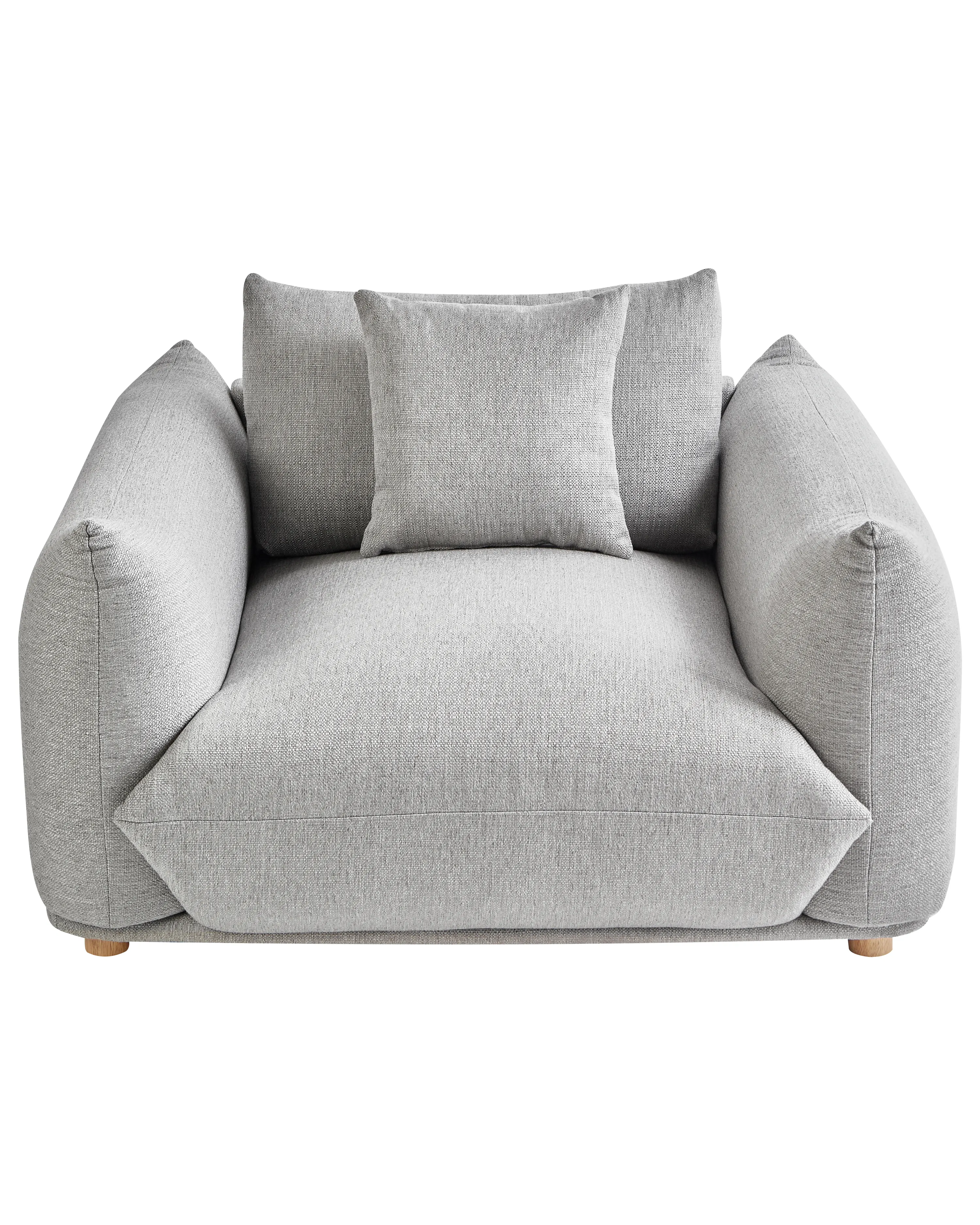 Fauteuil LUVOS Stof Lichtgrijs