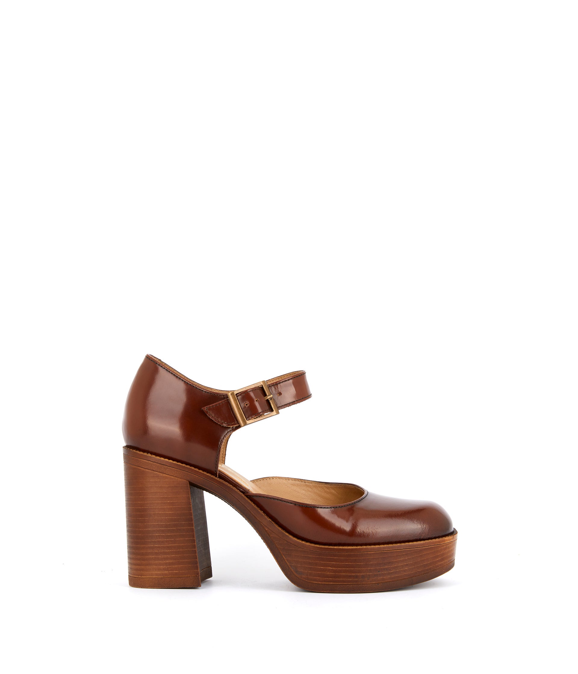 Babies cuir marron Adenora
