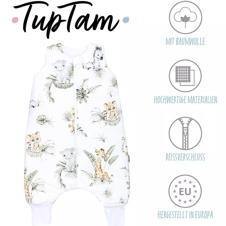 TupTam Baby Winter Schlafsack mit Beinen braun Modell 1