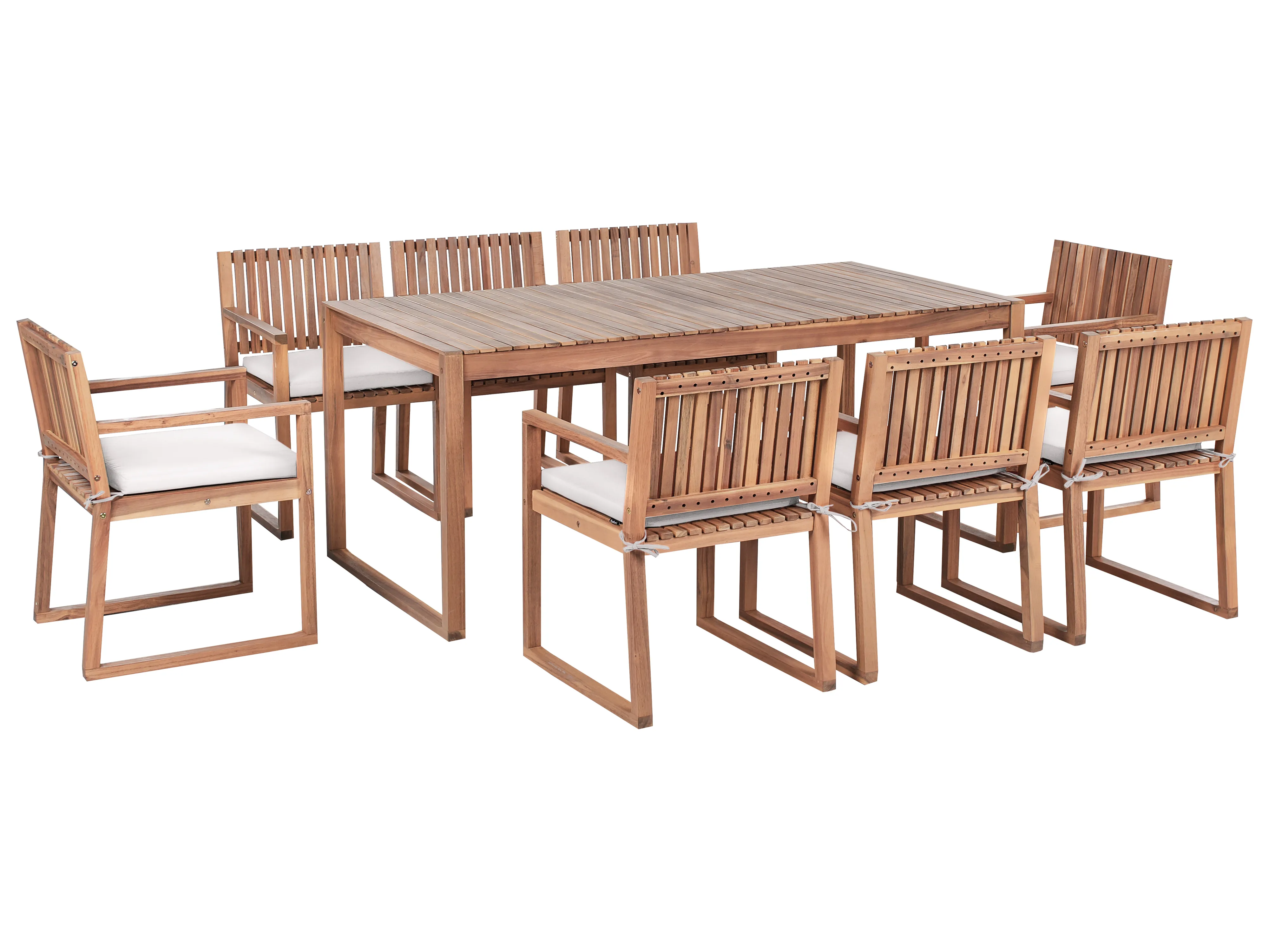 Tuinset 8-zits SASSARI PREMIUM met kussens Gecertificeerd acaciahout Taupe