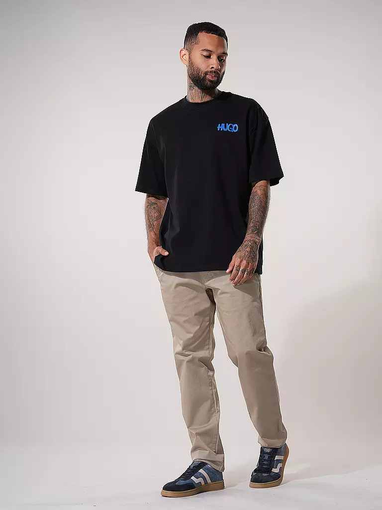 HUGO T-Shirt NIMAYLITI schwarz