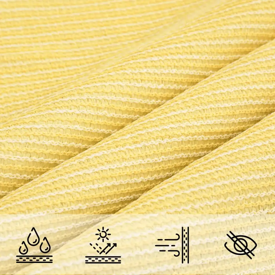 vidaXL - Zonnezeil - Beige - 4 x 6 m