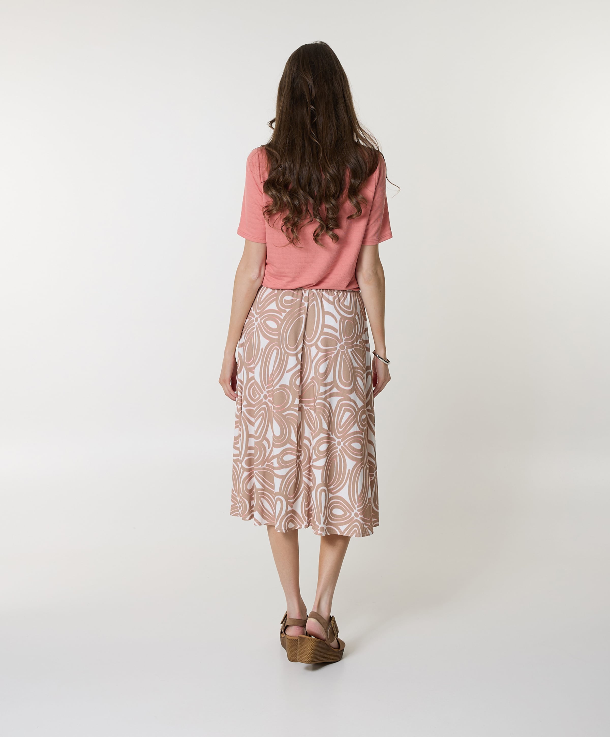 Frank Walder Dames rok beige