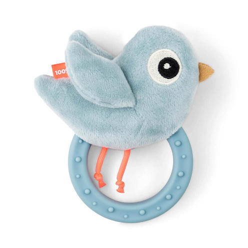 Hochet avec Anneau de Dentition BIRDEE Bleu - DONE BY DEER