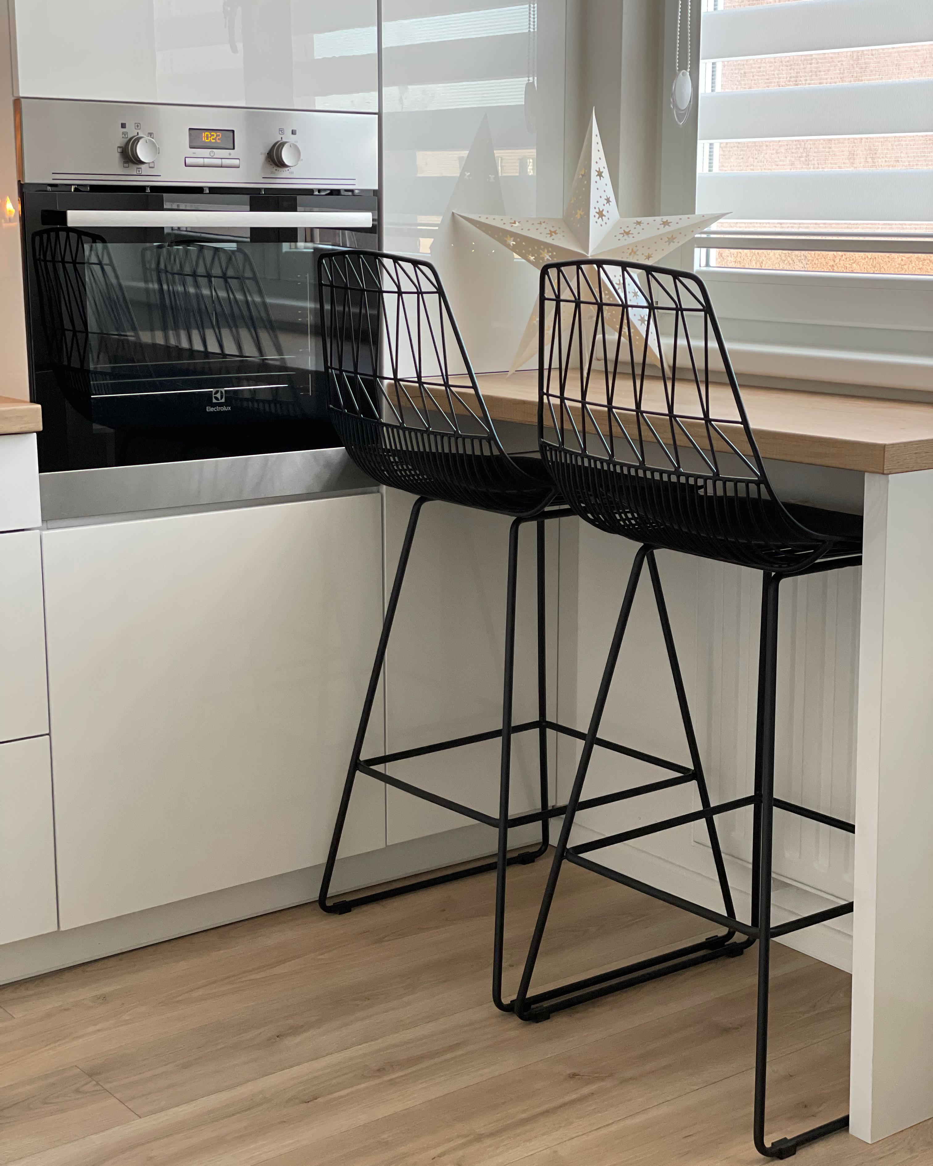 Set van 2 barstoelen PRESTON Metaal Zwart