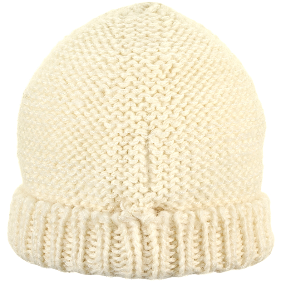 Sterntaler Strickmütze Umschlag ecru