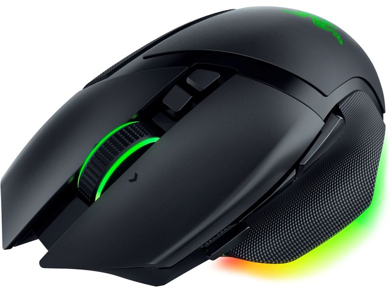 Razer Gaming-Maus Razer Basilisk V3 Pro 35k Schwarz Kabelloser ergonomischer RGB-Gaming-Maus