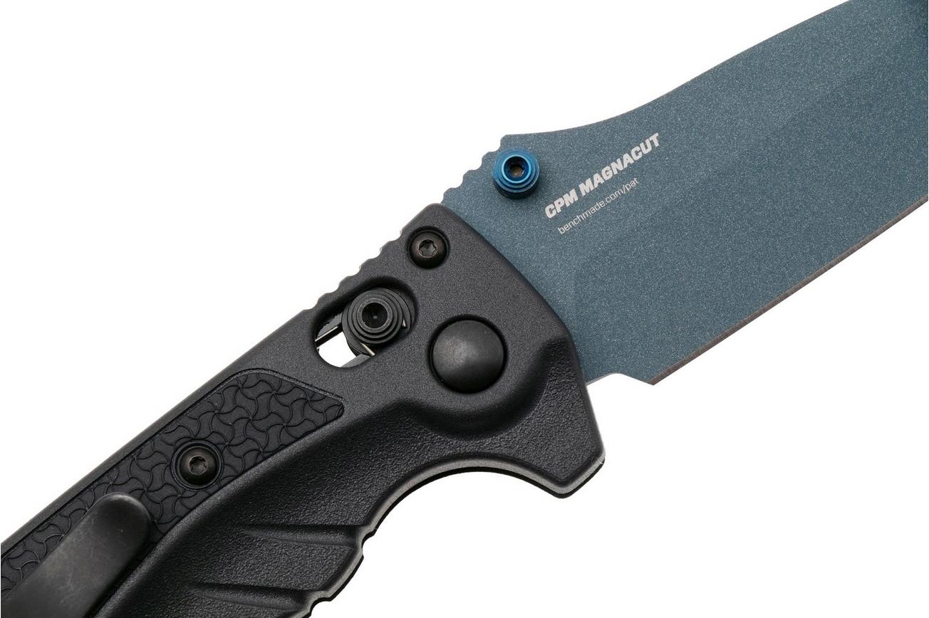 Benchmade Mini Adira 18065BT-01 Blue Titanium Cerakote CPM MagnaCut, Tempest Gray Grivory zakmes