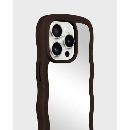 holdit Iphone 14 Pro Wavy Cover, Chocolate/Mirror
