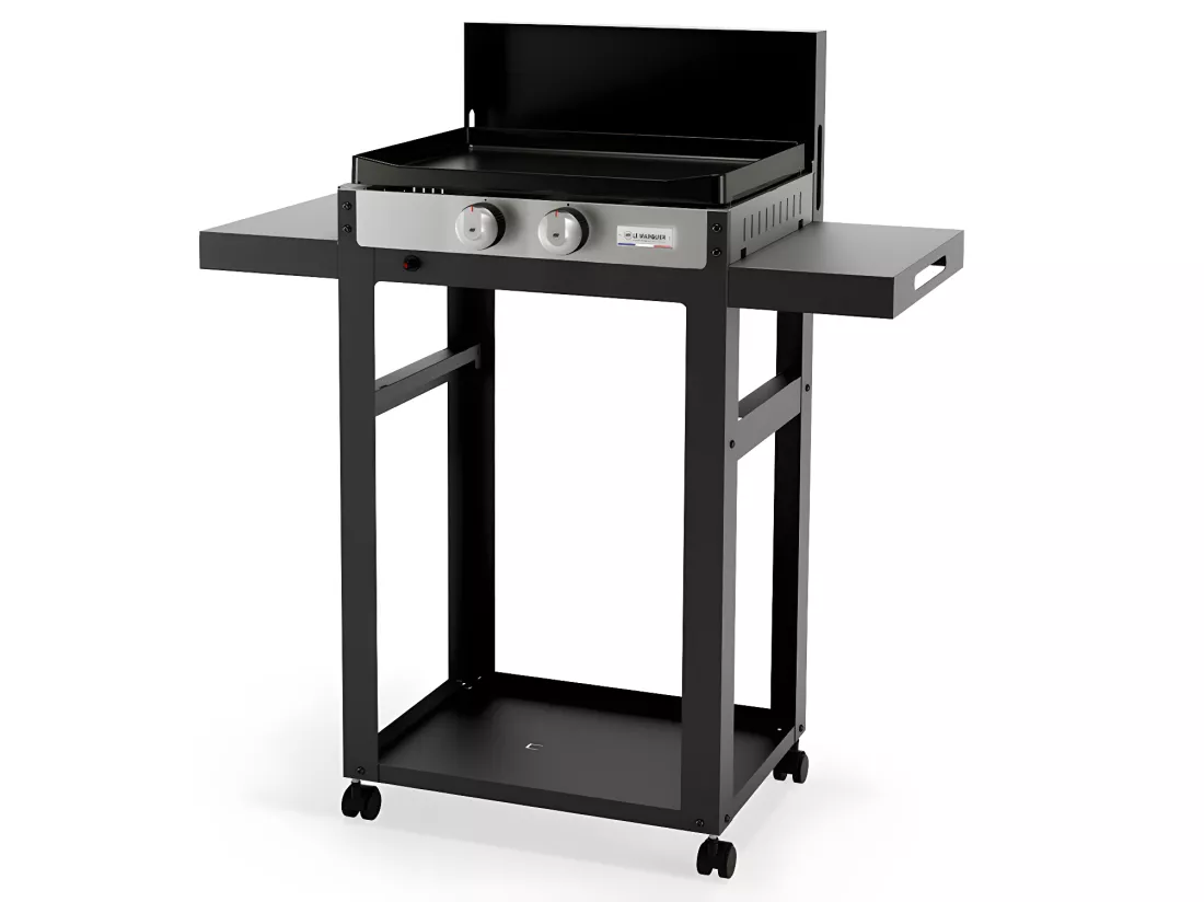 Plancha gaz sur chariot Plancha Française 250 Duo Edition - Le Marquier