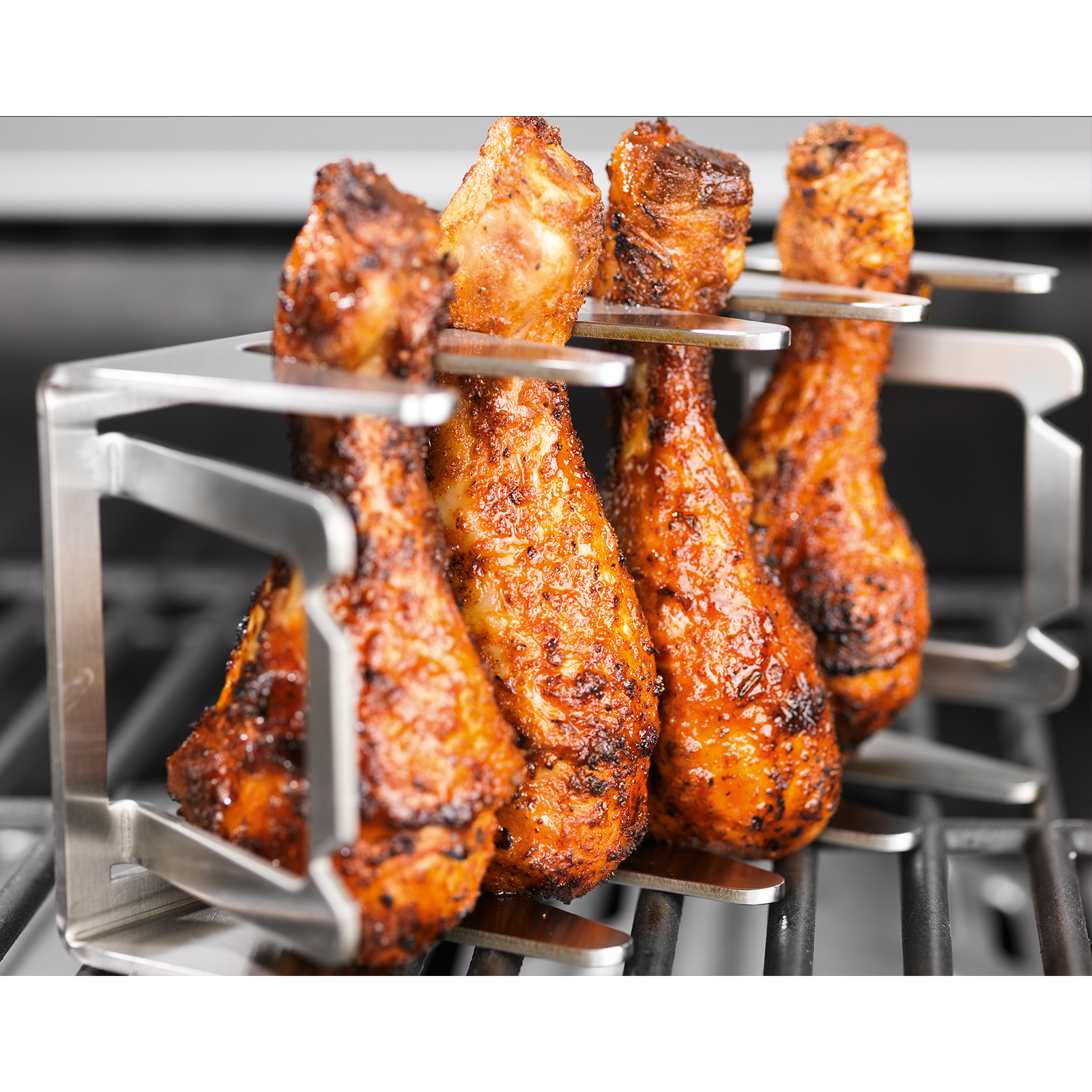 BBQ RESCHER Multi-Grillständer - Edelstahl - rostfrei