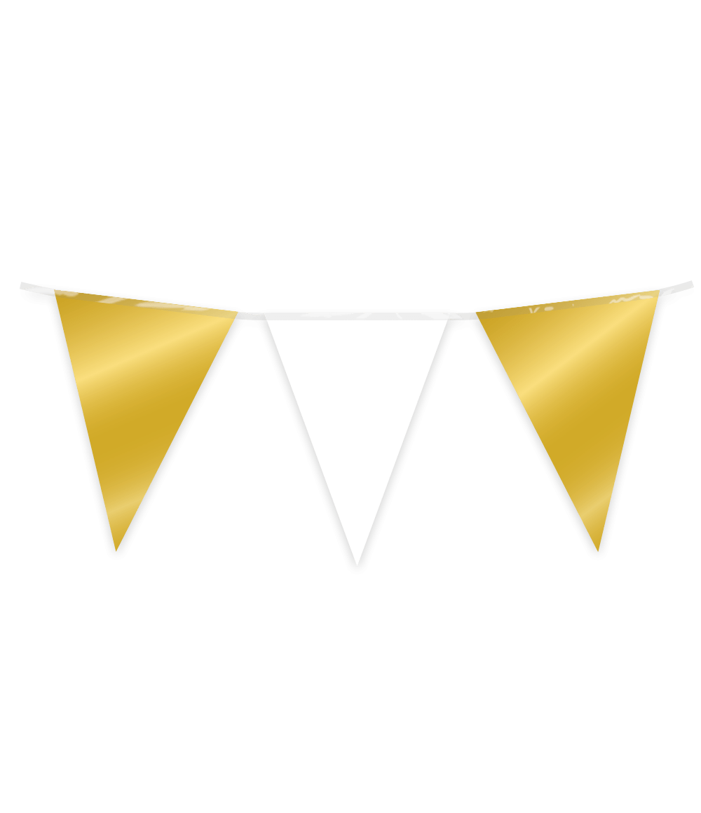 Goud Witte Slinger Metallic 10m