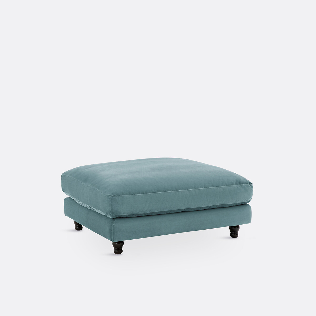 LA REDOUTE INTERIEURS<br>Puff de veludo, Meio-dia