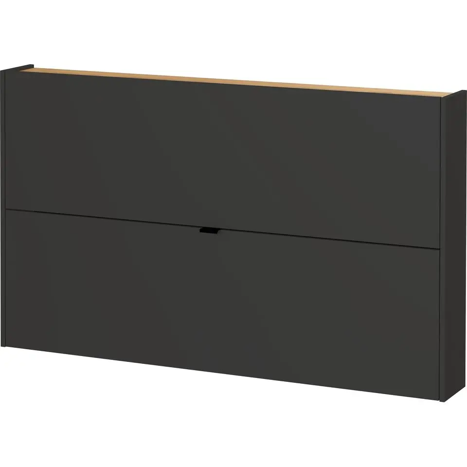 Germania Schoenenkast Elton - 140 x 19 x 85 cm - Grafietgrijs design