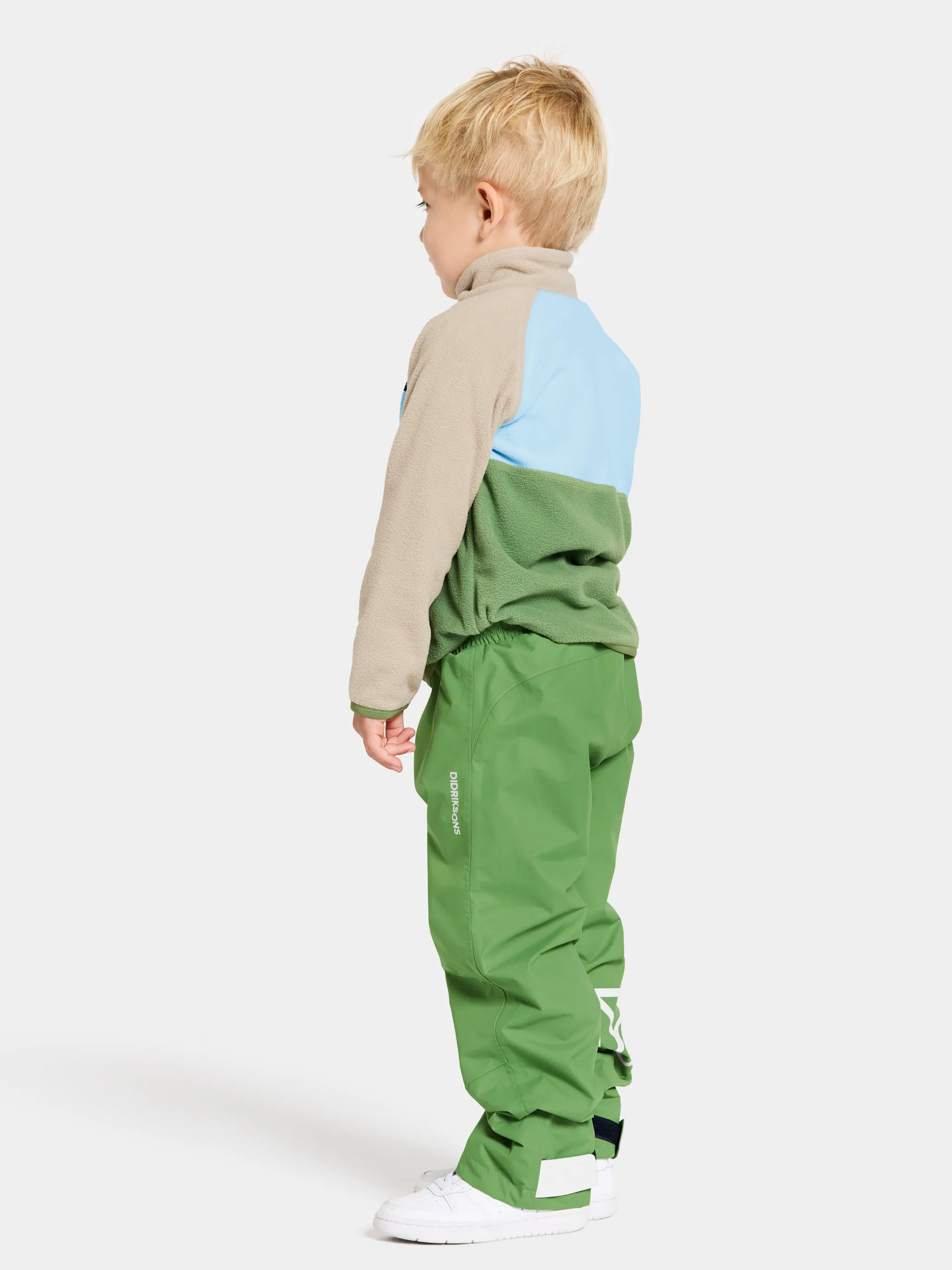 Didriksons Kids' Monte Half Button 4 Algae Green