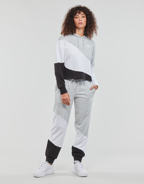 Puma - POWER CAT PANTS - Noir / Gris / Blanc