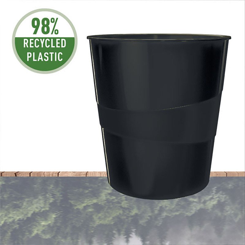 Corbeille à papier LEITZ RECYCLE noire 15 L