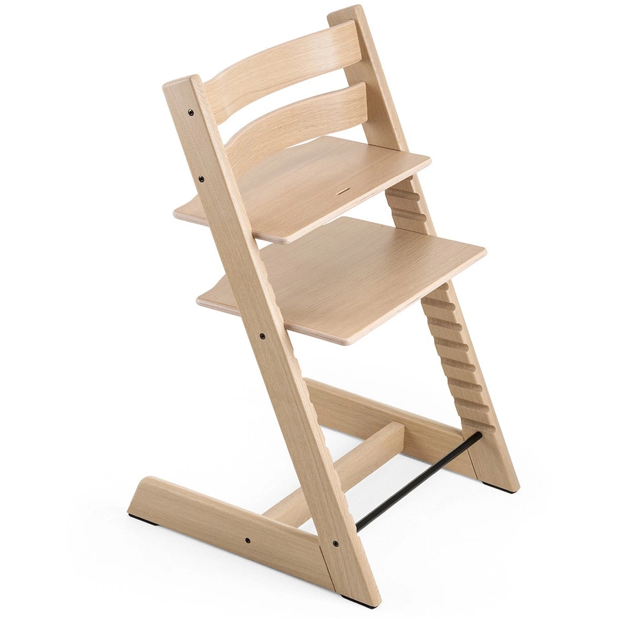 STOKKE® Tripp Trapp® Hochstuhl Oak natur inkl. Newborn Set™ Grey