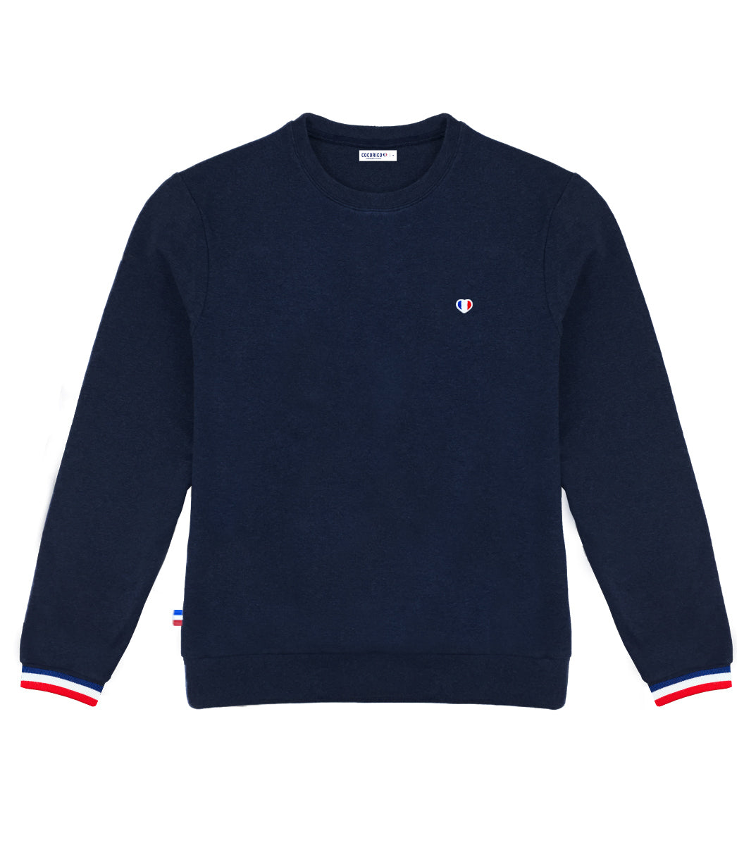 Sweat Homme Supporter Marine - Iconique