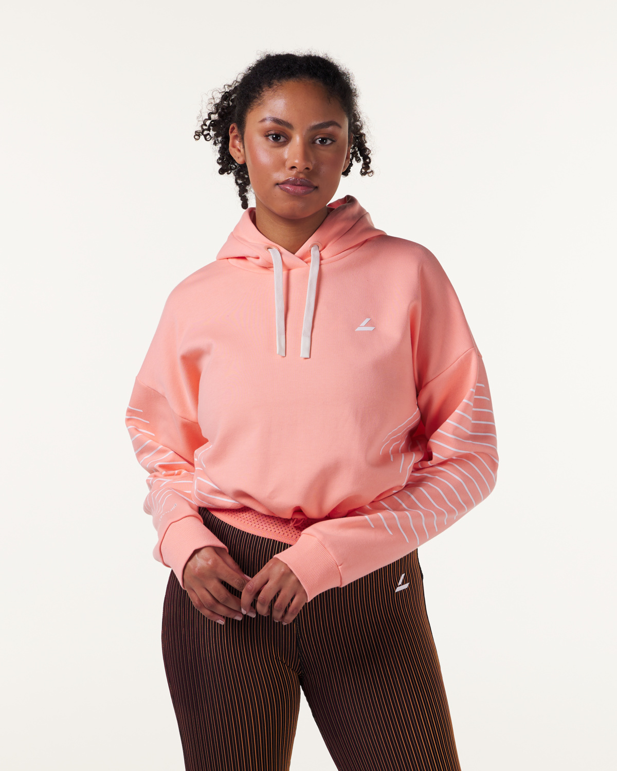 LEVITY Swift Cropped Hoodie Peach