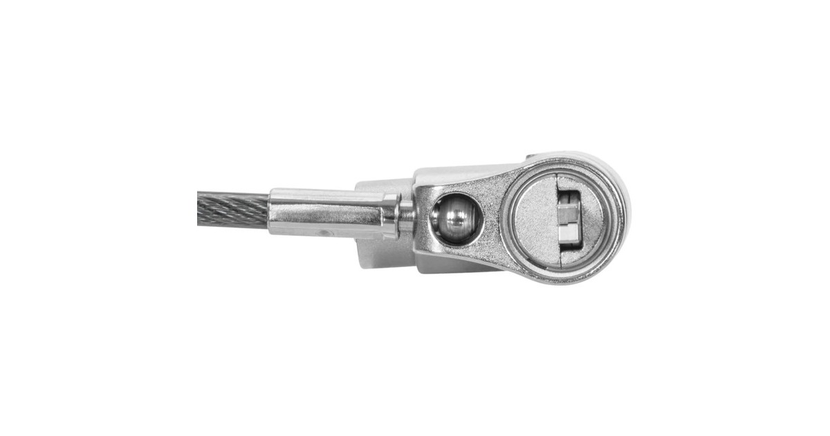 TargusDEFCON Ultimate Universal Master Keyed Cable Lock with Slimline Adaptable Lock Head diefstalbeveiliging  (Zilver, 25 stuks)