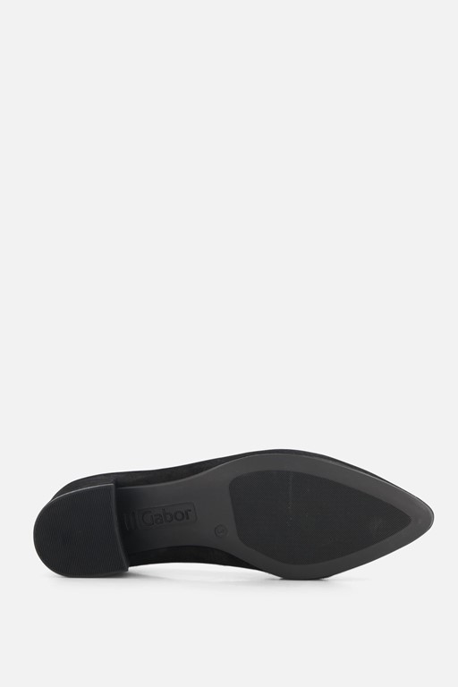 Gabor Instappers zwart Suede