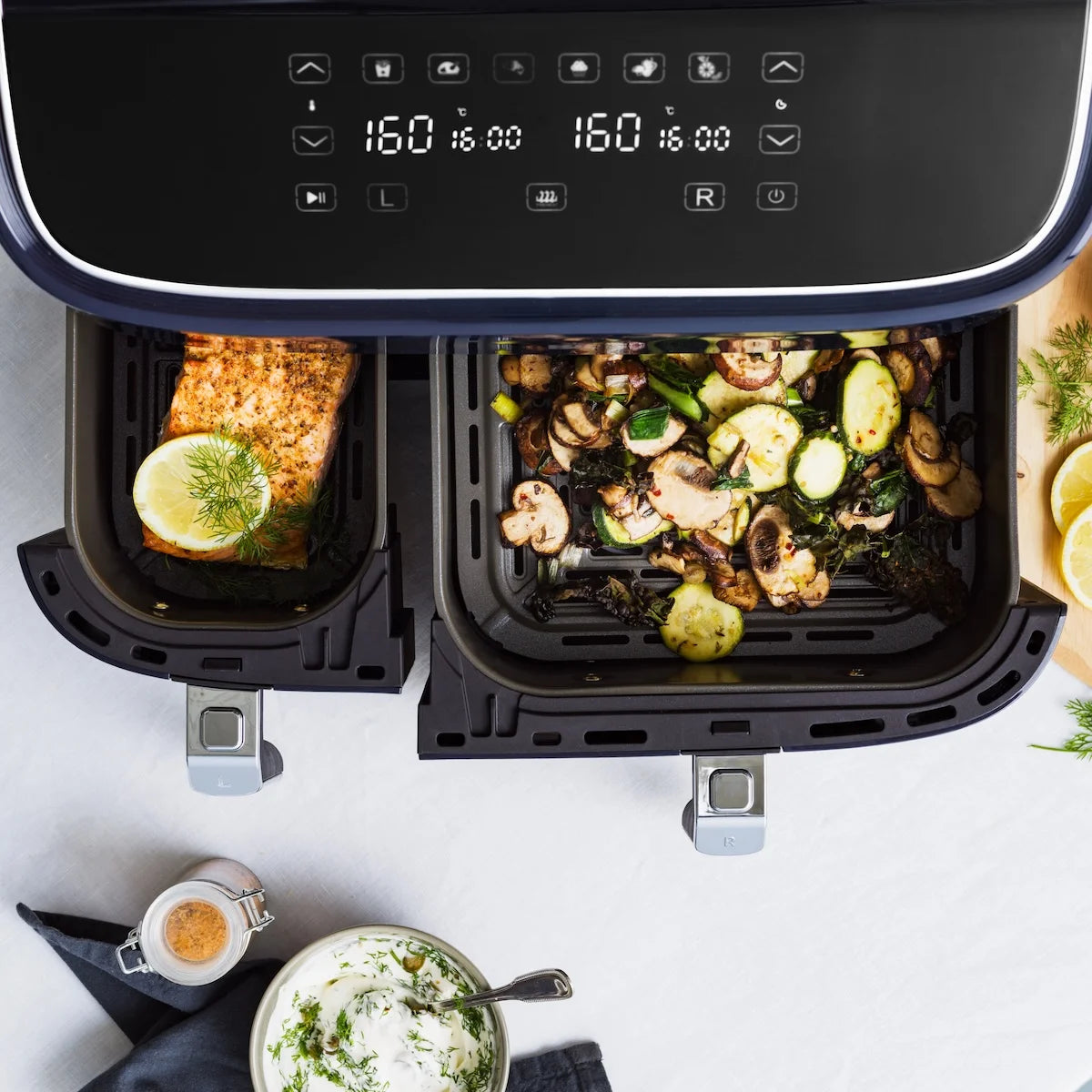 BK Supreme Airfryer XXXL 9L (3 6L) - PFAS vrij