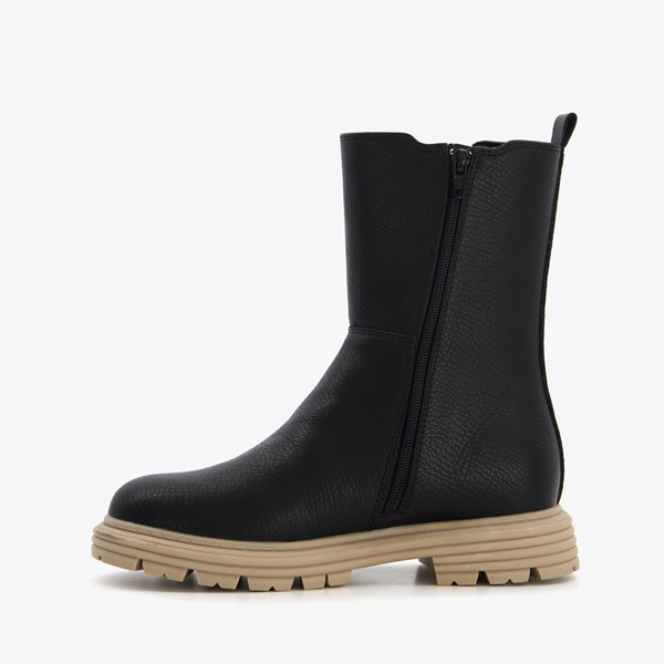 Blue Box meisjes Chelsea boots zwart/beige