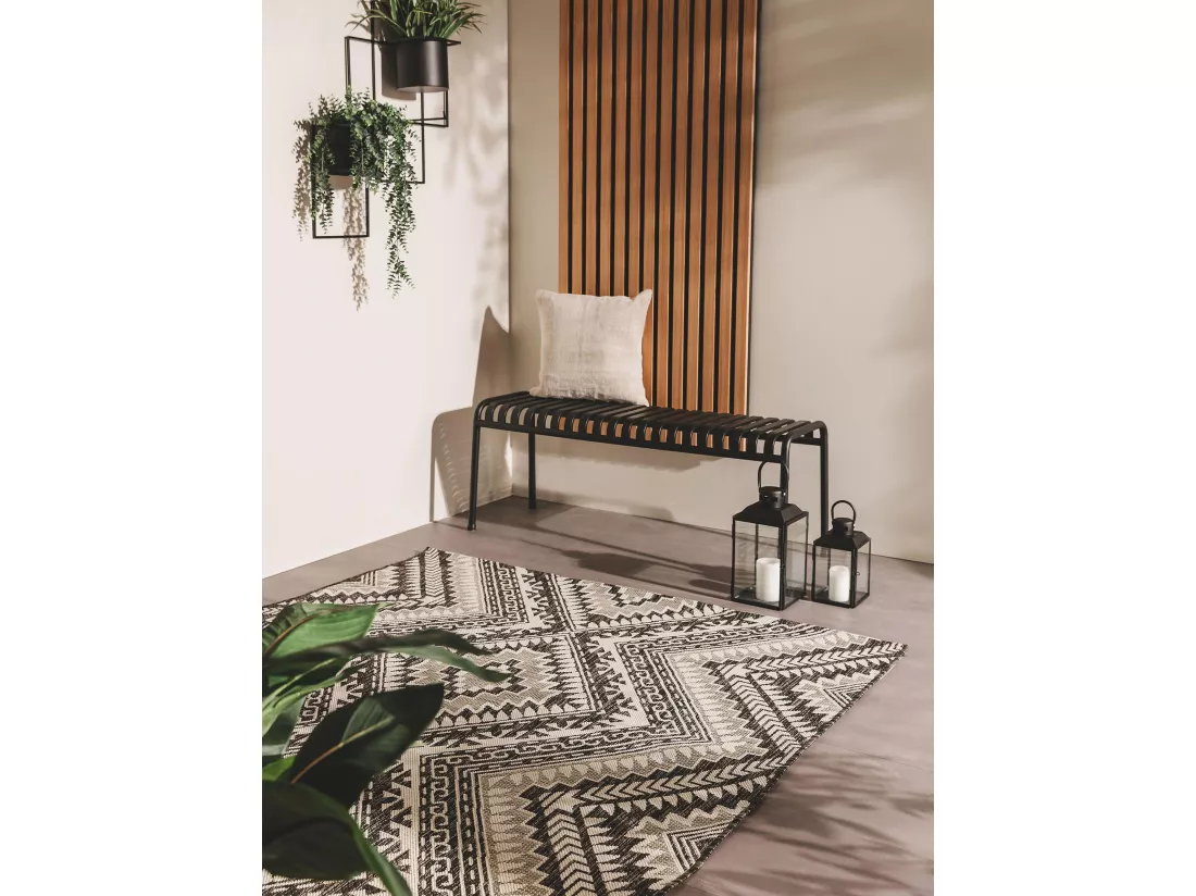 Tapis d'extérieur & intérieur Cleo Noir 200x300 cm