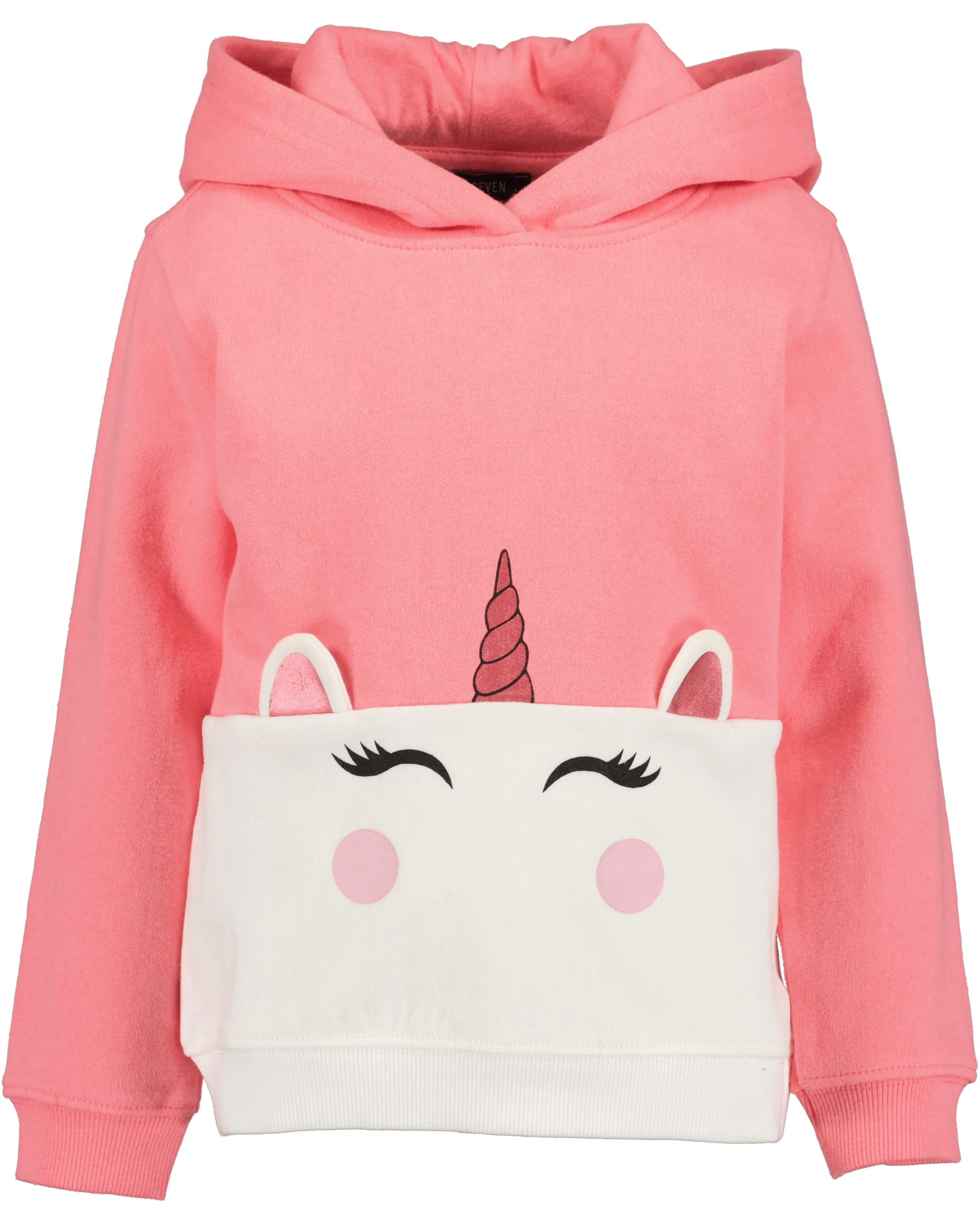 Blue Seven Kapuzensweatshirt , mit süssem Einhorn-Motiv mit bewegter Applikation