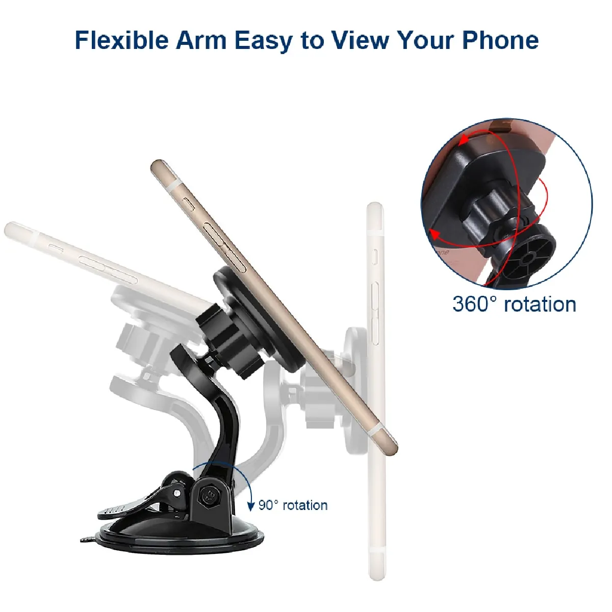 Universal Support voiture magnétique universel 360°