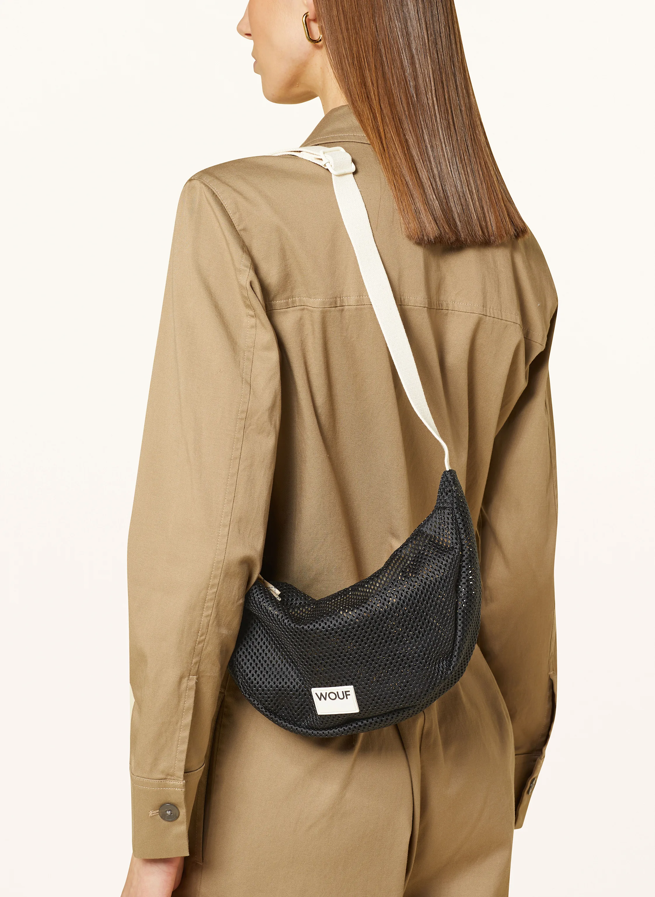 WOUF Schultertasche aus Mesh