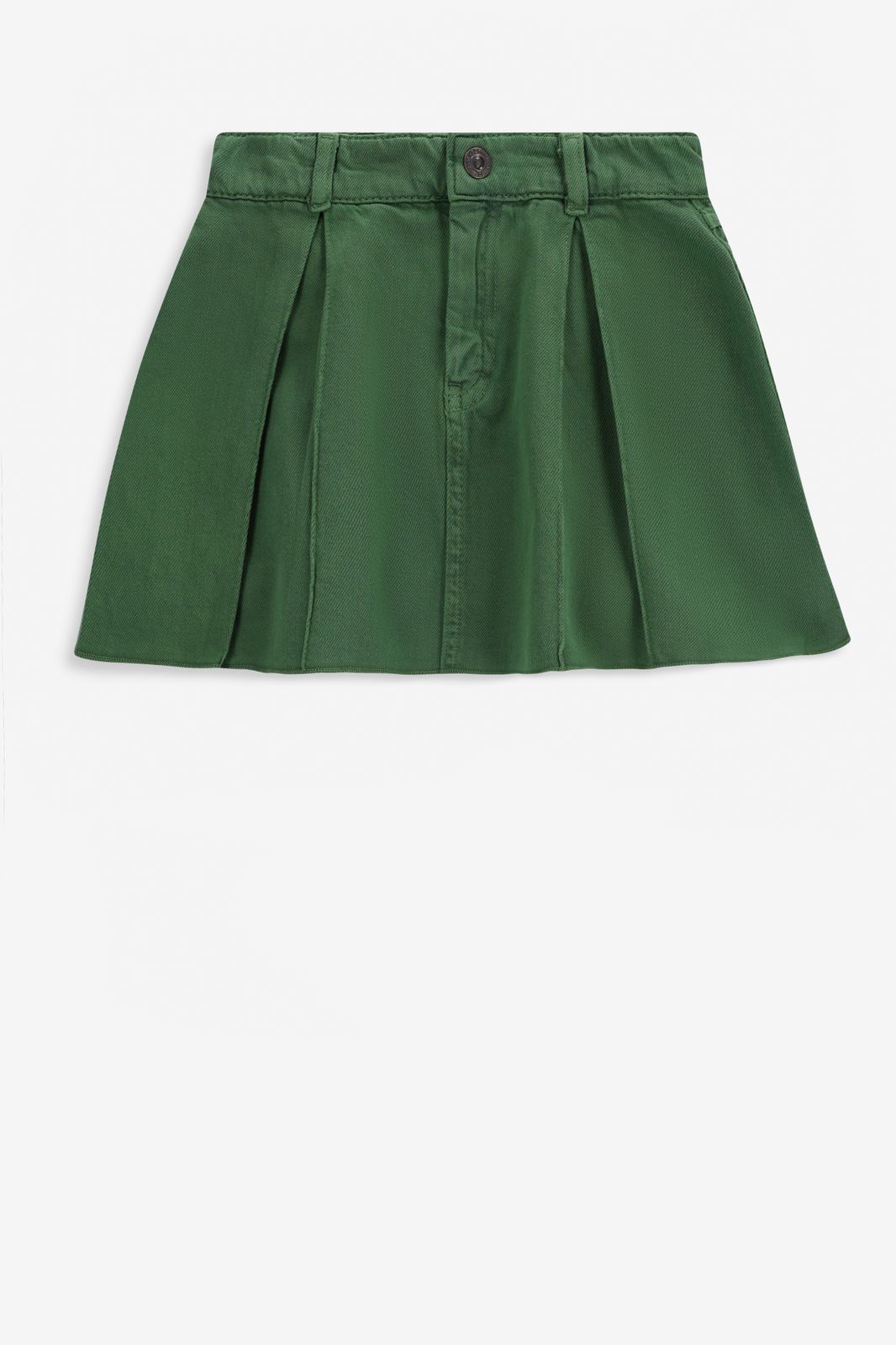 Donkergroene denim rok