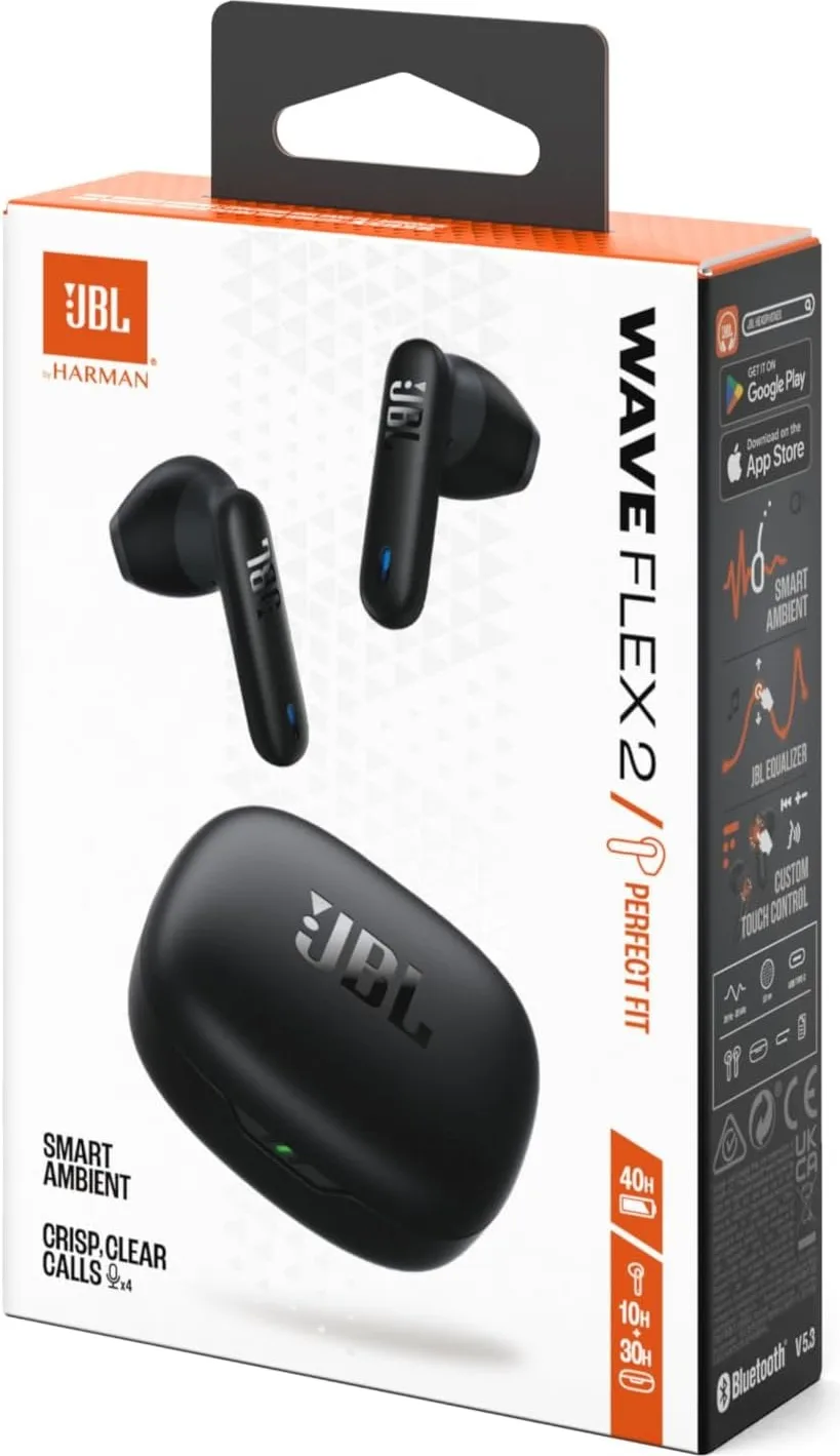 JBL Wave Flex 2 Noir Écouteurs True Wireless