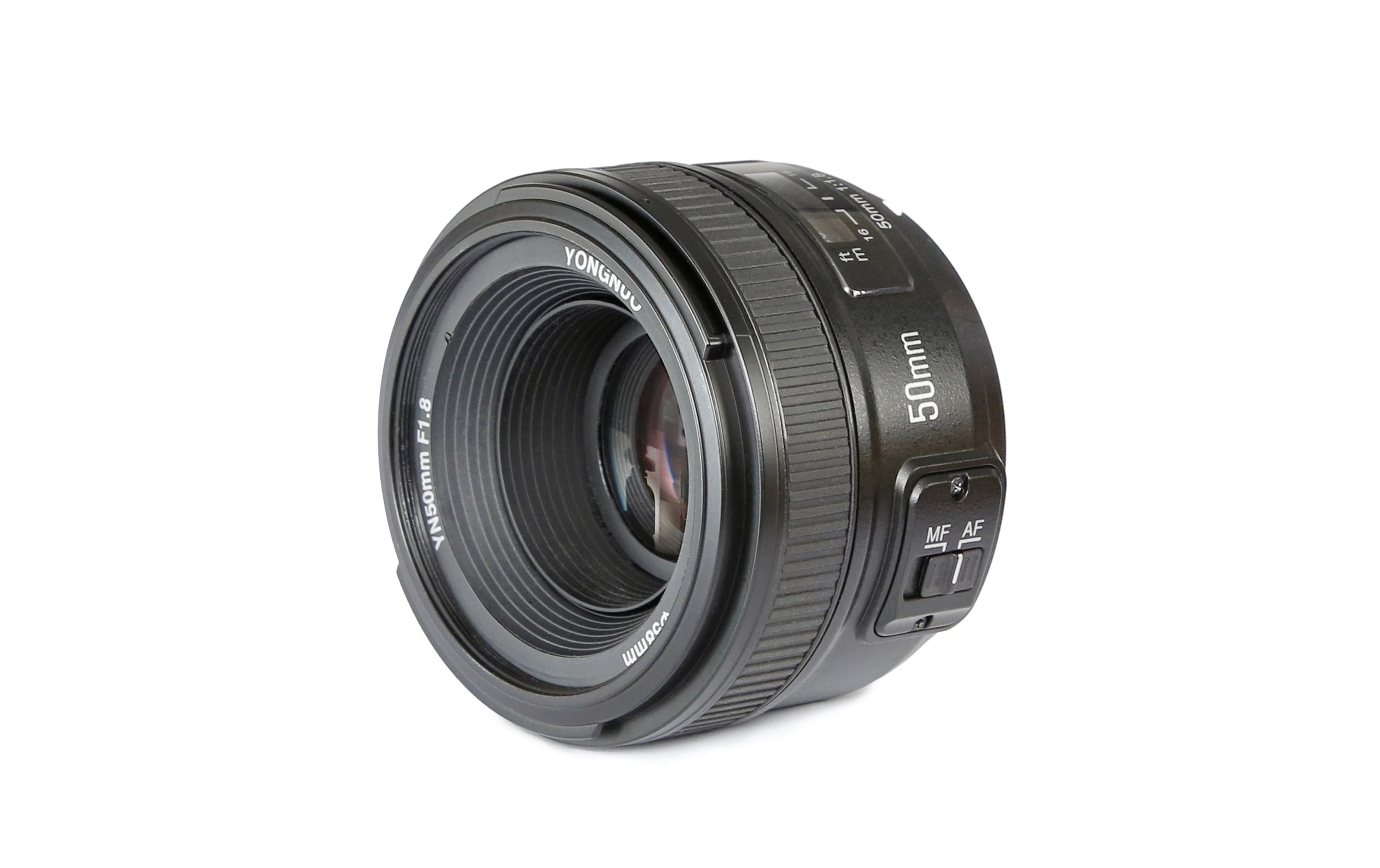 Festbrennweite YN 50mm F/1.8 – Nikon F<br>Kompaktes Objektiv mit normaler Brennweite
