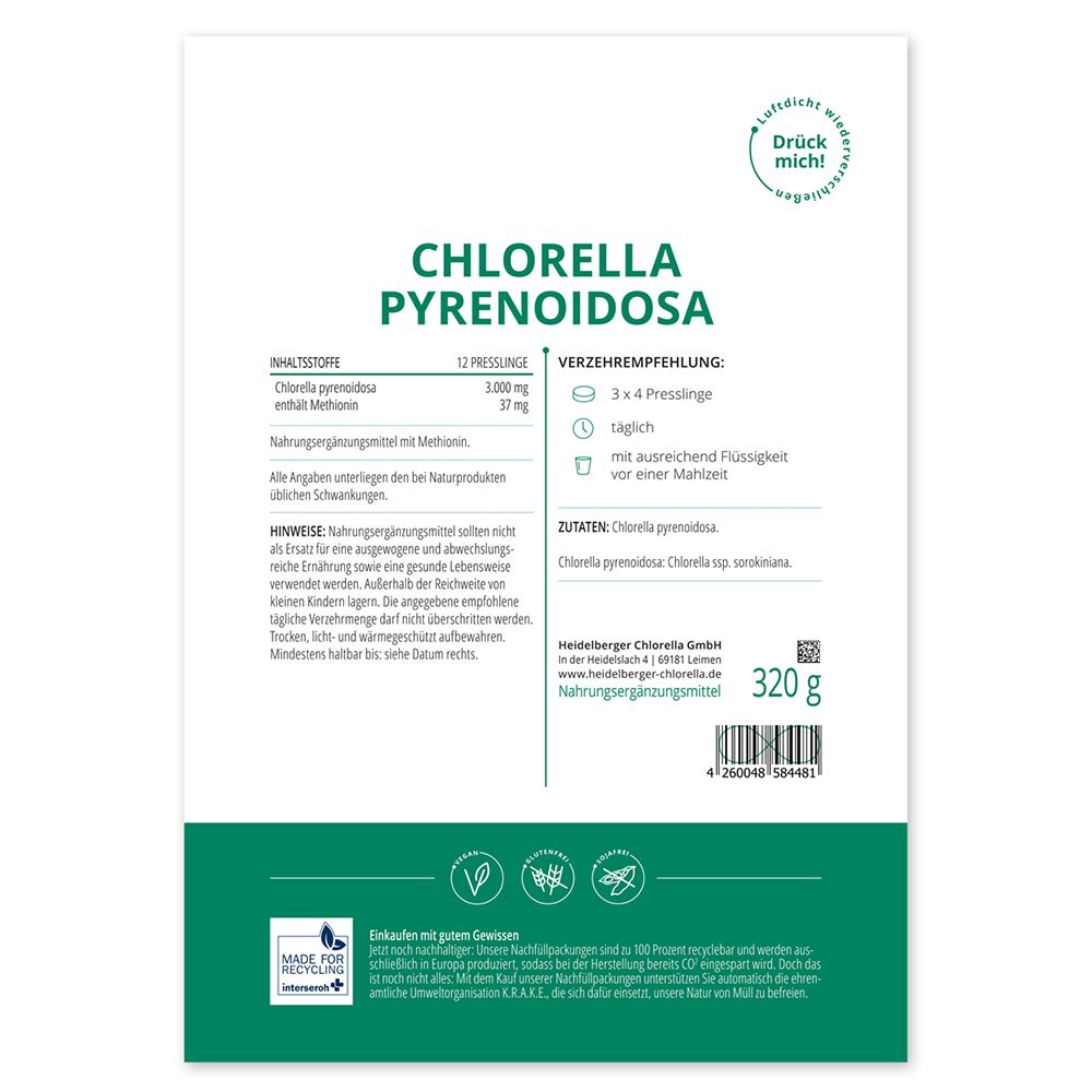 Heidelberger Chlorella Chlorella Pyrenoidosa