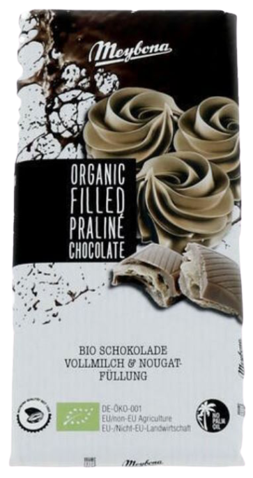 meybona Organic Filled Praliné Chocolate 100 gram