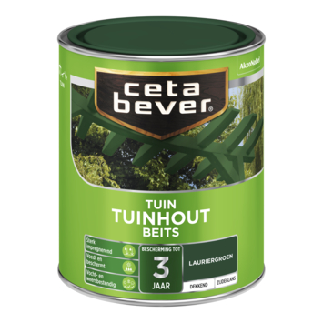 CetaBever Tuinhoutbeits zijdeglans dekkend lauriergroen 750 ml