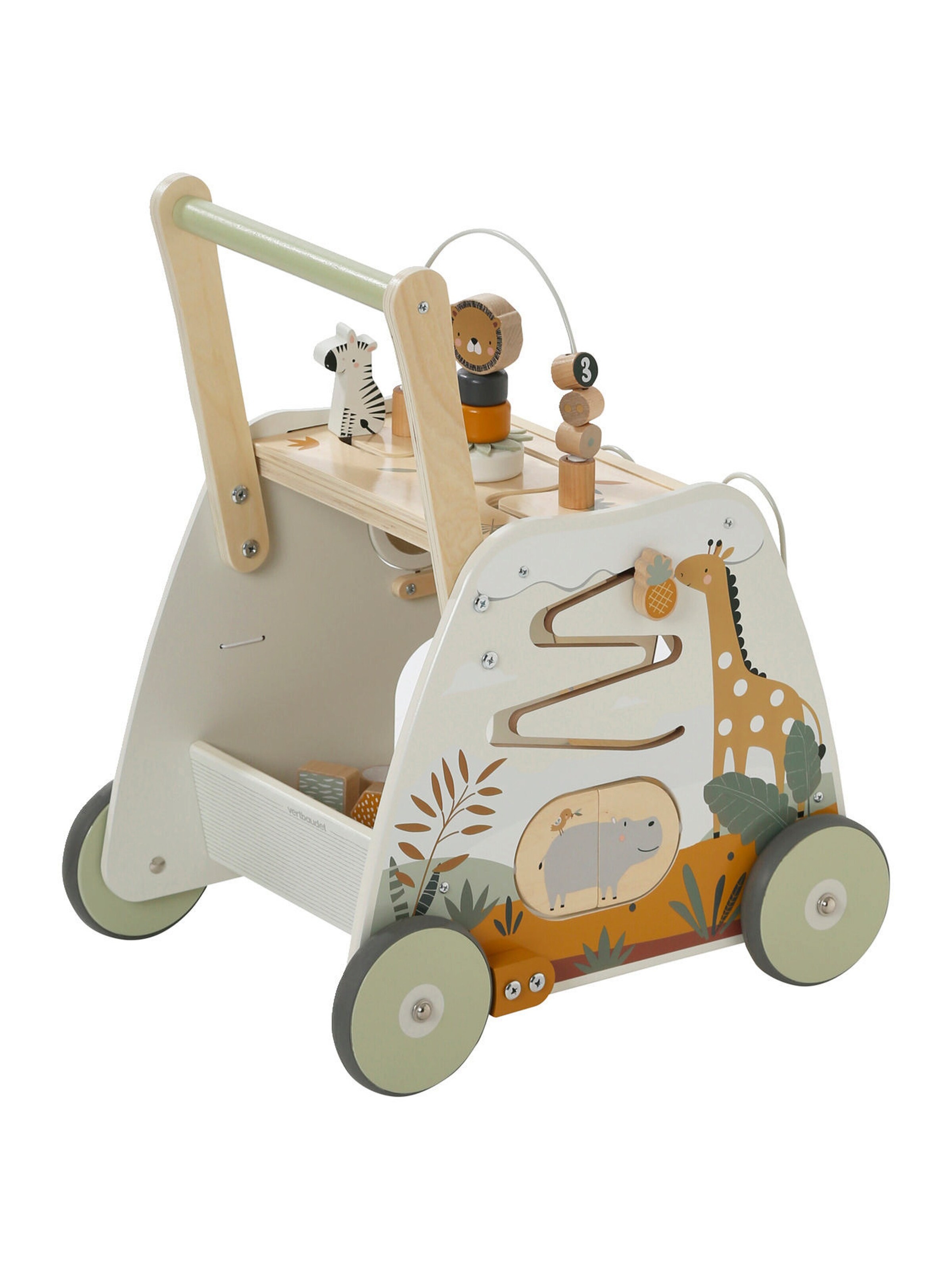 Vertbaudet Activity-Lauflernwagen TANSANIA aus Holz FSC® grün