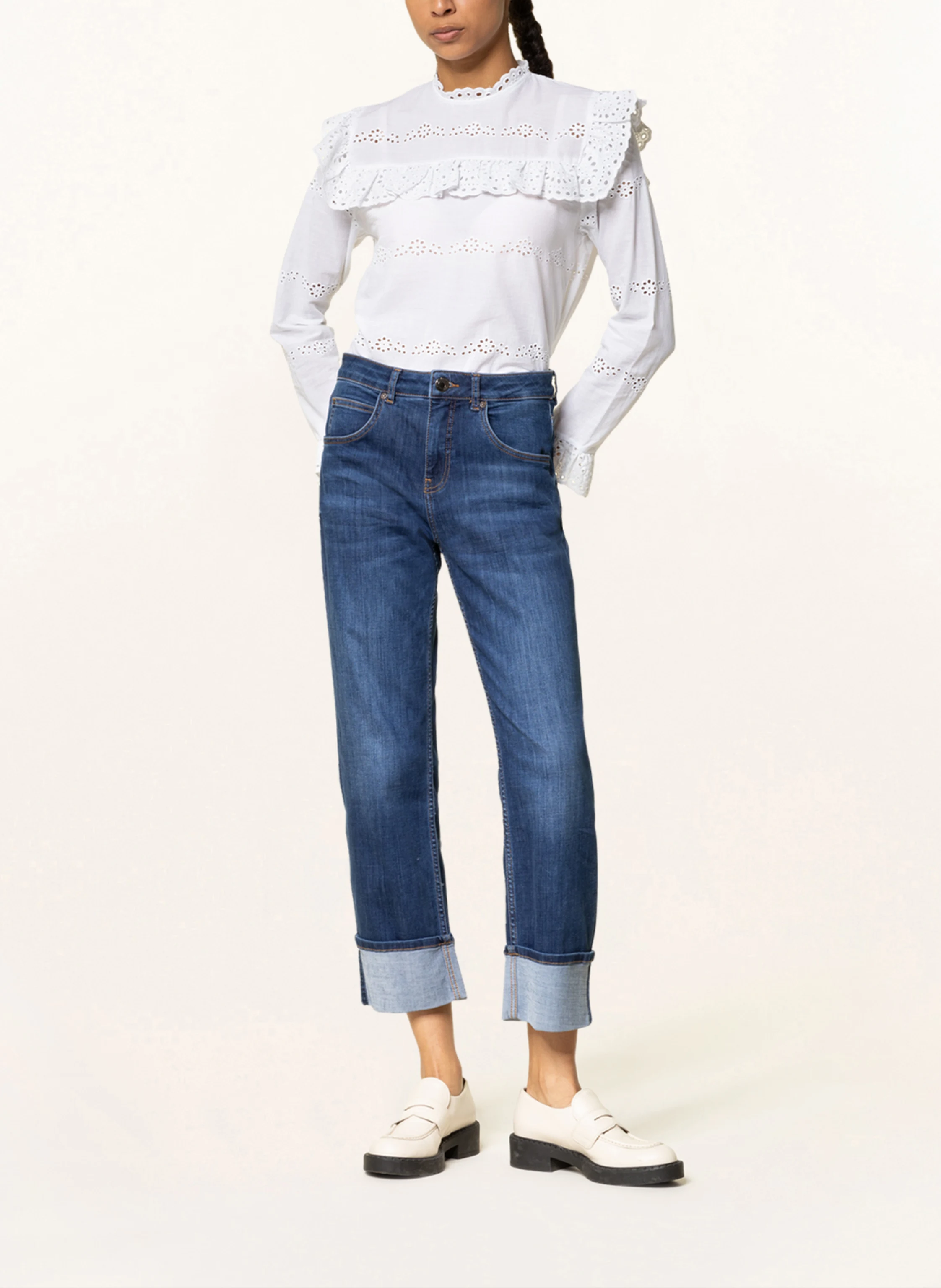STYLE ICON Blusenshirt mit Spitzenbesatz