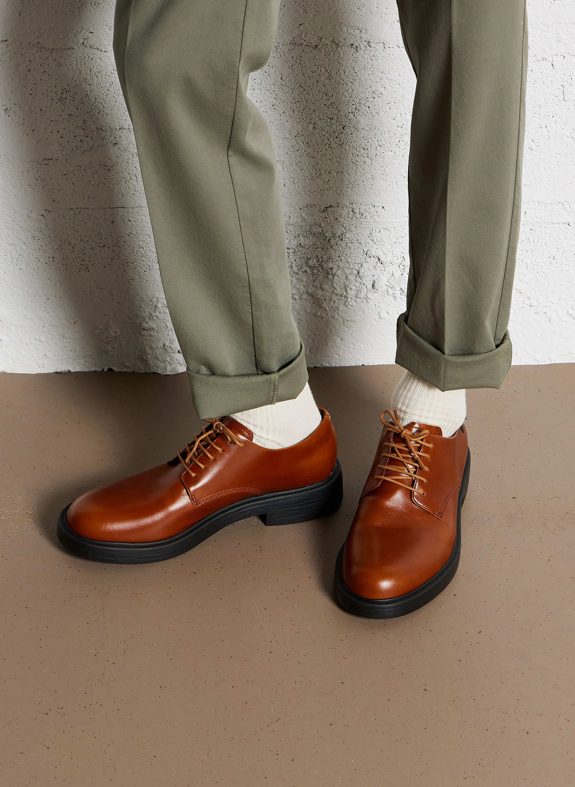 DEAN - Mocassins bout rond en cuir | Marron