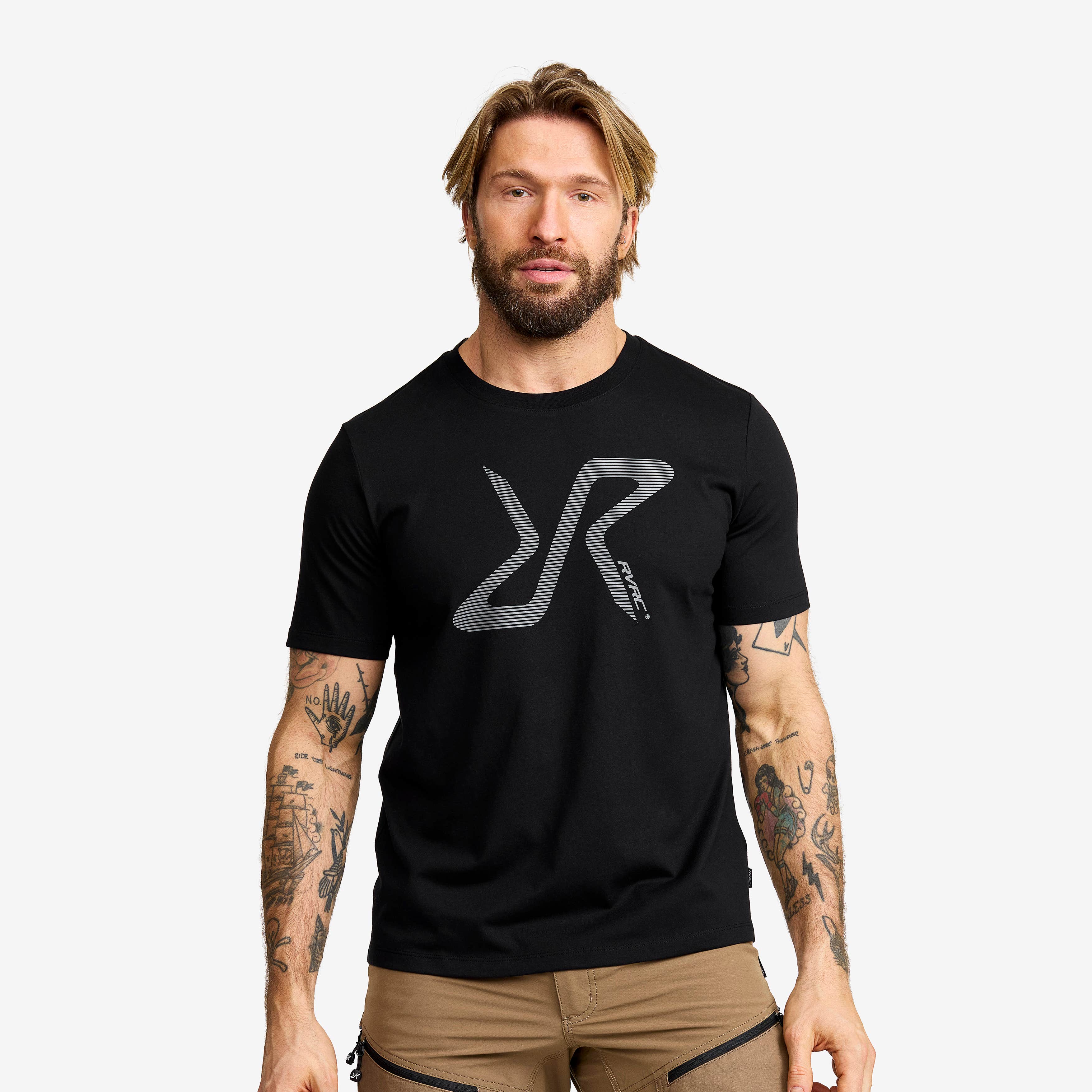 Easy Graphic Logo T-Shirt Herre Black